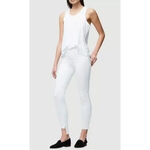 FRAME DENIM Le Skinny de Jeanne Raw Stagger Jeans Denim White Blanc $205 786 28